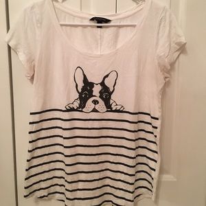 Banana Republic puppy graphic tee